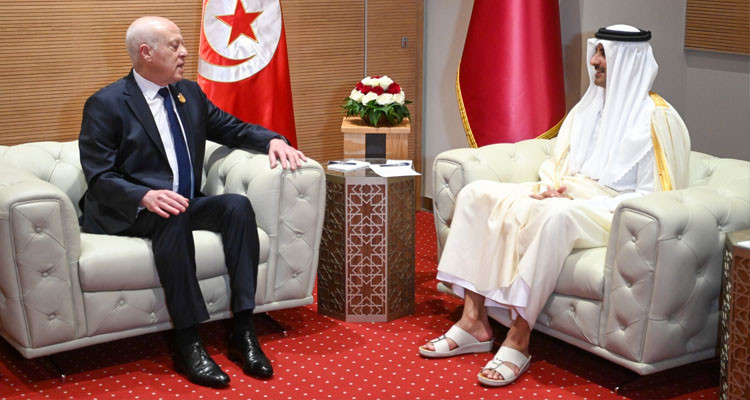 رئيس الدولة يتبادل تهاني عيد الفطر مع الأمير القطري 