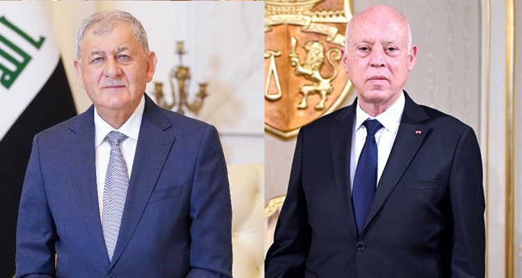 رئيس الدولة يؤكد مع نظيره العراقي وجوب إنهاء المجازر في فلسطين 