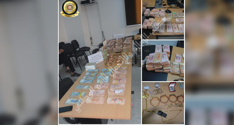 سوسة: مداهمة مستودع به مبالغ مالية كبيرة بالدينار والعملة الصعبة والنفائس