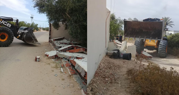 بلدية حومة السوق تنفذ عمليتي هدم لعقارين مخالفين للقانون 