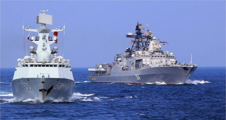 روسيا والصين تنفذان مناورات بحرية مشتركة ببحر اليابان 