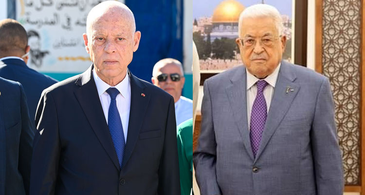رئيس الدولة يتلقى تهنئة بالفوز في الانتخابات من نظيره الفلسطيني