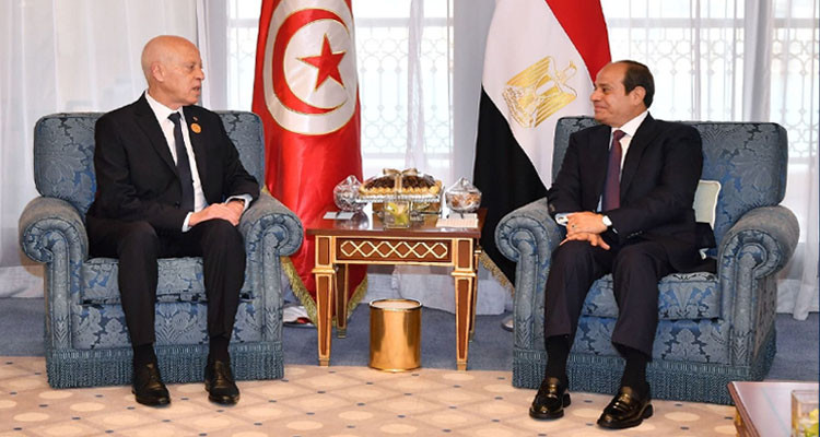 عبد الفتاح السيسي يهنئ الرئيس سعيّد بالفوز في الانتخابات