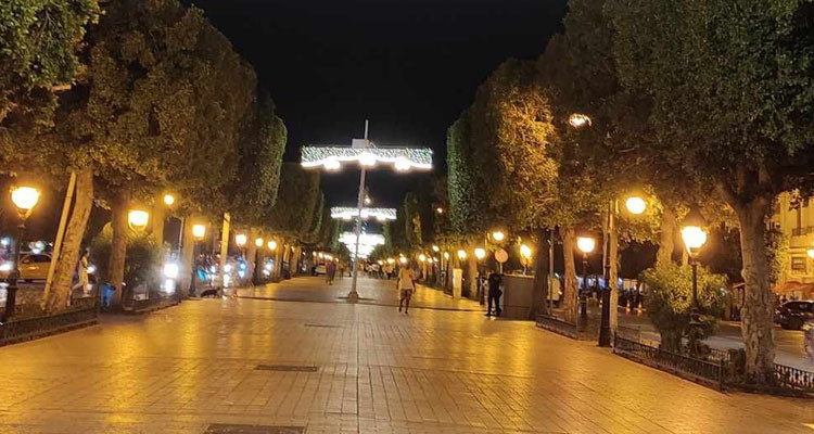 شارع الحبيب بورقيبة دون سيارات ليومين 