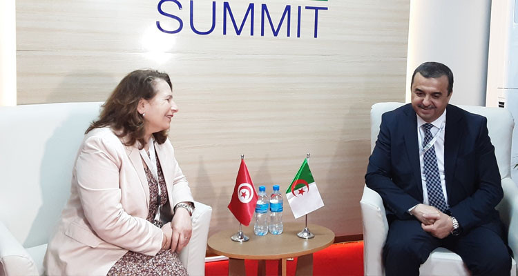 وزيرة الطاقة تناقش مع نظيرها الجزائري مشروع الربط الكهربائي الثلاثي