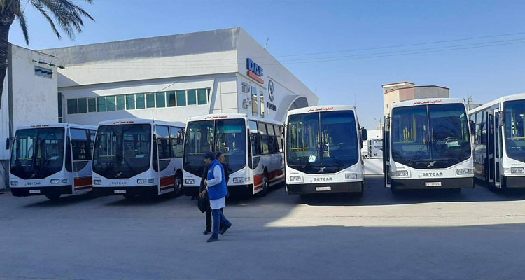 أسطول شركة النقل بنابل يتعزز بست حافلات جديدة