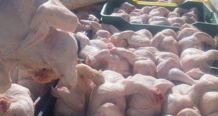 نابل: حجز 3 أطنان من اللحوم البيضاء غير الصالحة للاستهلاك البشري