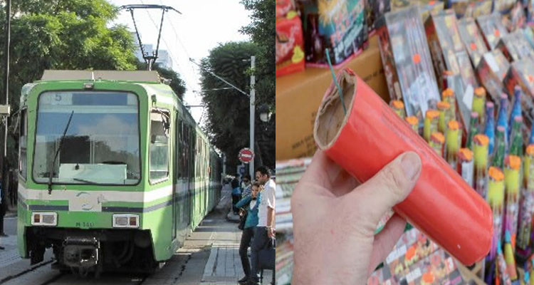 القبض على راكب مترو يتحوز على آلاف القطع  الألعاب النارية 