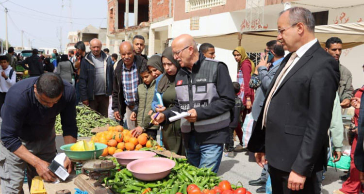 المهدية: تحرير 47 مخالفة اقتصادية في حملة مراقبة أشرف عليها الوالي