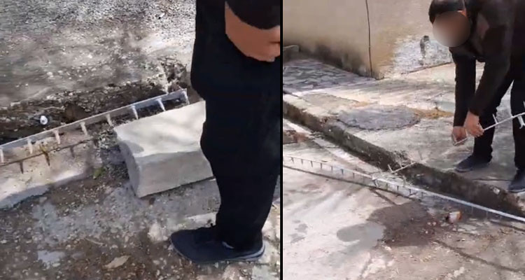 بلدية المرسى تزيل سلكا شائكا وضعه مواطن أمام منزله لمنع وقوف السيارات