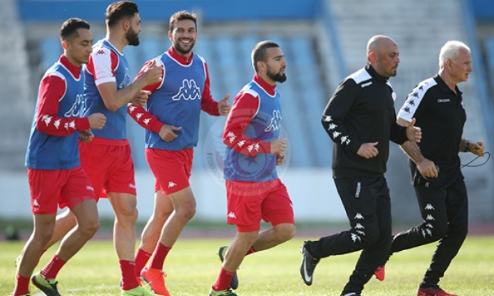 الجولة الأخيرة من تصفيات كان 2019: المنتخب التونسي يواصل تحضيراته وتأكد غياب 3 لاعبين