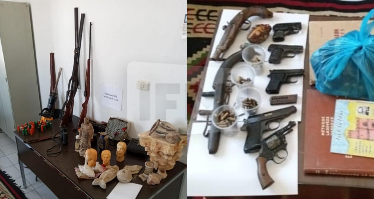 حجز  مسدسات حربية