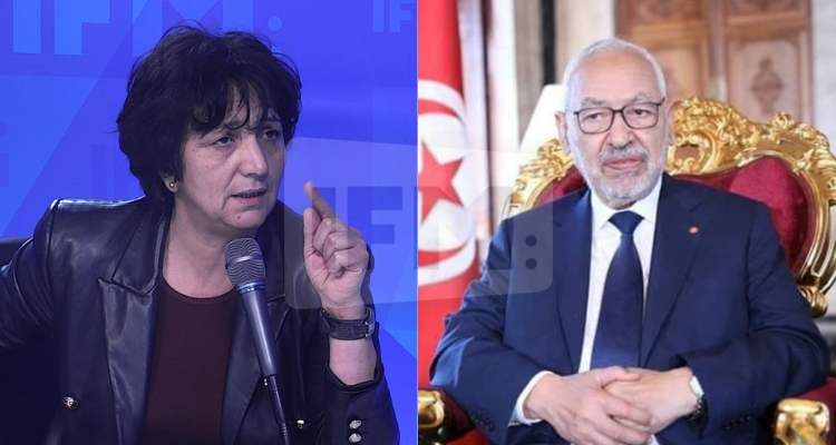 سامية عبو  راشد الغنوشي