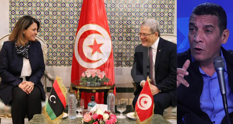 خليل الرقيق وزيرة الخارجية الليبية
