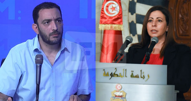 ياسين العياري وزيرة العدل