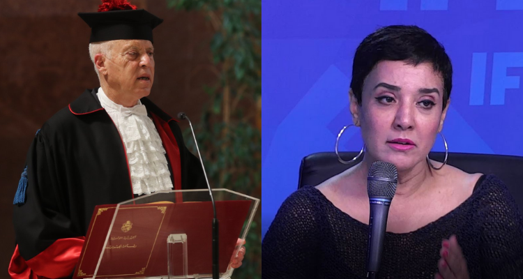 سنية الدهماني  قيس سعيد