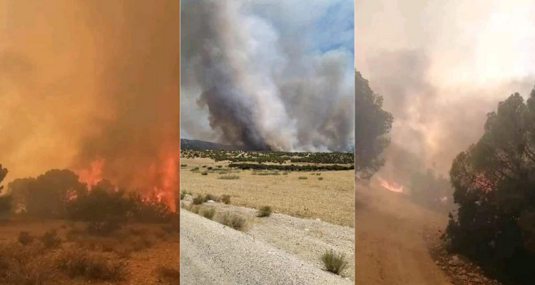 إنفجار قذائف في جبال الوسلاتية