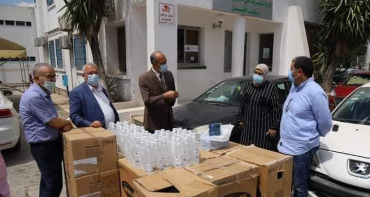 حركة النهضة مساعدات طبية   مستشفيي شارل نيكول والرابطة