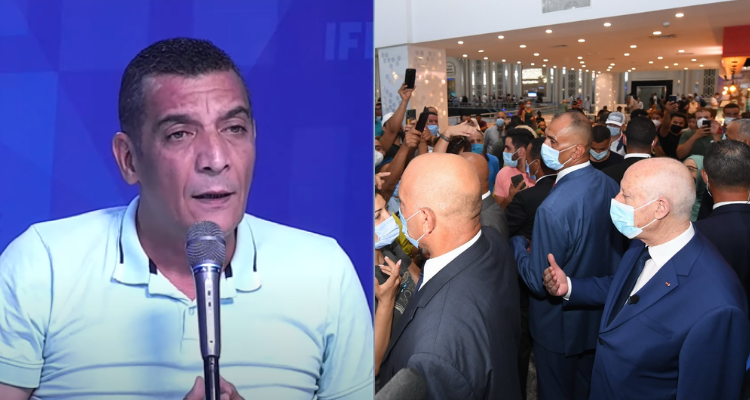 خليل الرقيق رئيس الجمهورية  المطار