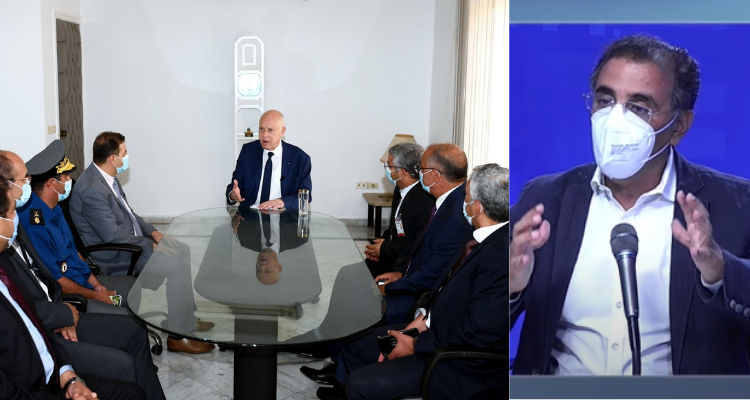 حسن الزرقوني   قيس سعيد