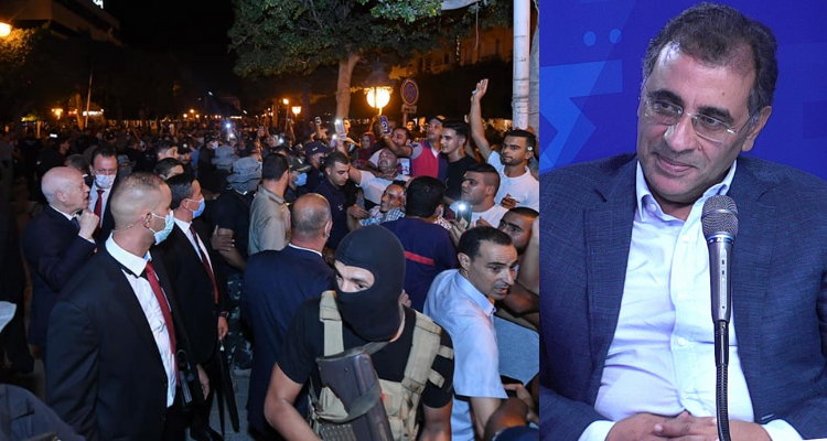 حسن الزرقوني  قيس سعيد