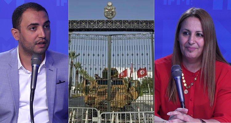 خليل البرعومي  ليلى حداد الدبابة في البرلمان