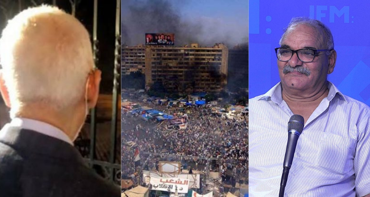 محمد المسليني  راشد الغنوشي إعتصام رابعة