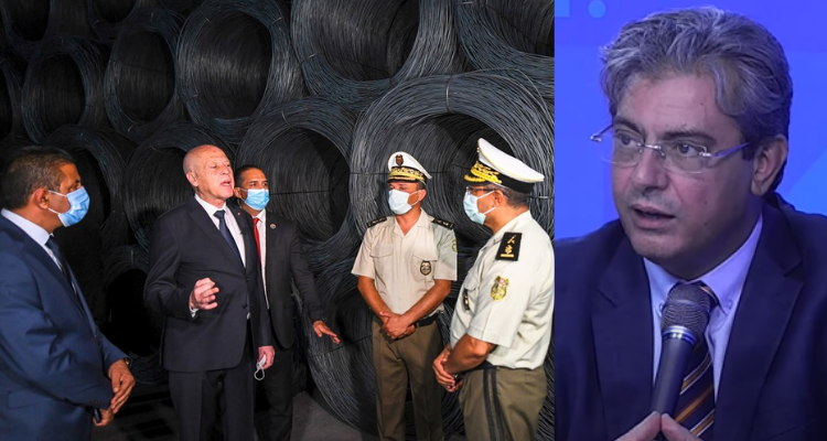 نور الدين بن تيشة رئيس الجمهورية  معمل حديد