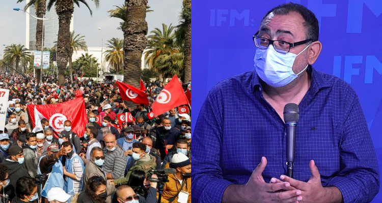 سفيان بن حميدة  مظاهرات 18 سبتمبر