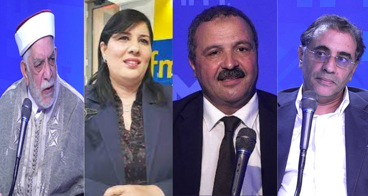 حسن الزرقوني عبد اللطيف المكي وعبير موسي وعبد الفتاح مورو