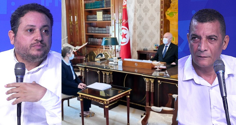 طارق الكحلاوي نجلاء بودن  الرئيس