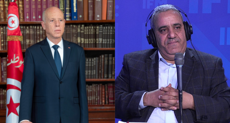 مختار الخلفاوي   قيس سعيد