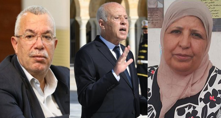 سعيدة العكرمي  نور الدين البحيري  قيس سعيد