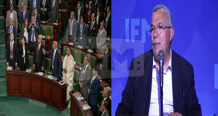 البحيري يدعورئاسة المجلس إلى إصدارقرار يمنع رفع أي لافتة أوصورة في البرلمان
