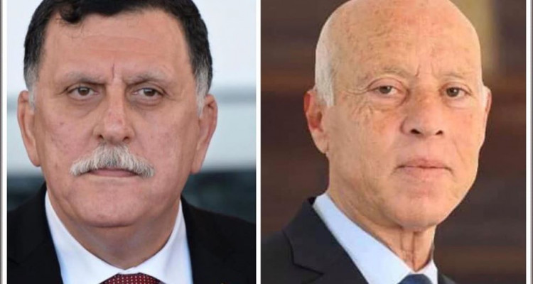 قيس سعيّد يُهاتف فائز السراج بمناسبة حلول عيد الأضحى