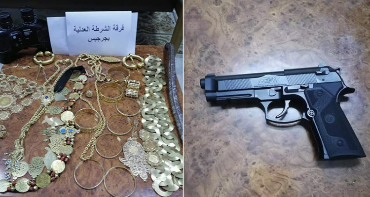 جرجيس : حجز مسدس ناري وكمية من الذهب بقيمة 100 ألف دينار