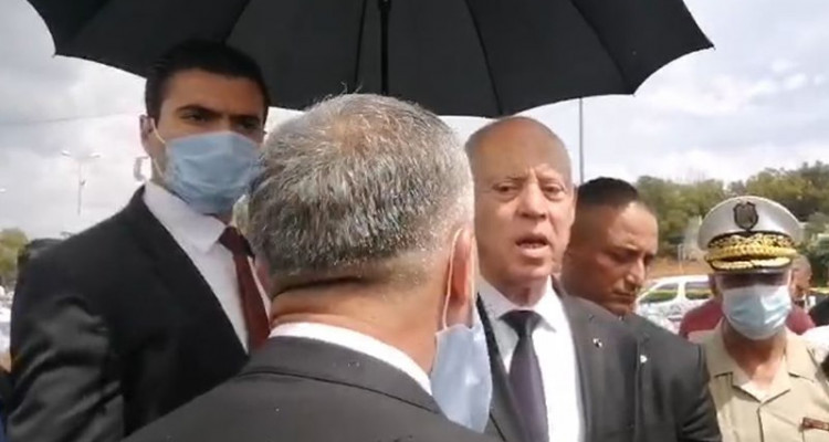 قيس سعيد :''الارهابيون  اخطأوا العنوان والشعب لن يرعبه مثل هؤلاء الخونة الي ما عندهم حتى انتماء الى تونس''