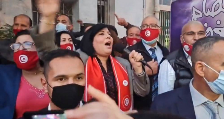 الدستوري الحر ينظم ''إعتصام الغضب'' أمام مقر اتحاد علماء المسلمين بتونس