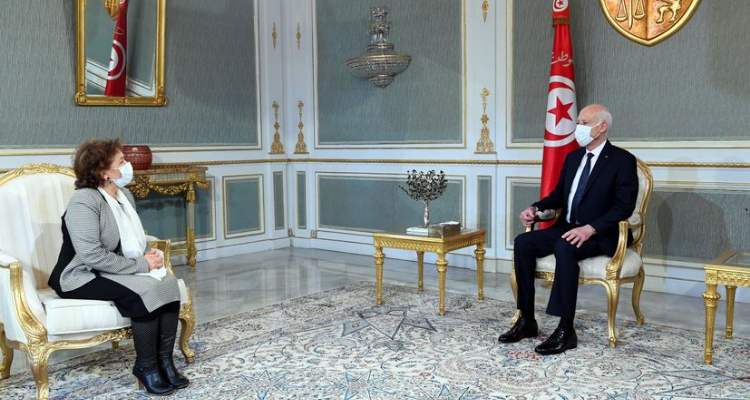 مسار العدالة الانتقالية في تونس محور لقاء قيس سعيد بسهام بن سدرين