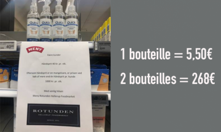 Sur-achat du gel désinfectant, les Danois ont trouvé la solution 