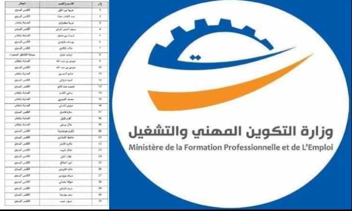 وزارة التكوين المهني تعلن عن قائمة أولية من باعثي المؤسسات المتخصصة في العناية بالمناطق الخضراء والمقابر