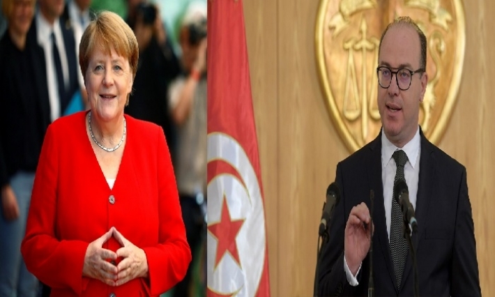 أنجيلا ميركل تهنئ إلياس الفخفاخ بمناسبة توليه رئاسة الحكومة 