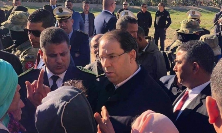 يوسف الشاهد يقدم التعازي لعائلات ضحايا حادث السبالة