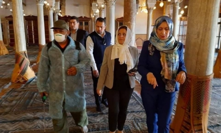 بإشراف شيخة مدينة تونس : تعقيم جامع الزيتونة 