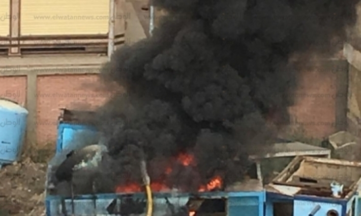 مصر: حريق هائل في محطة رفع مياه شرق المنصورة