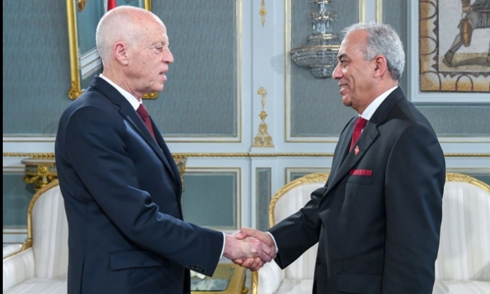 قيس سعيد يستقبل الحبيب الجملي