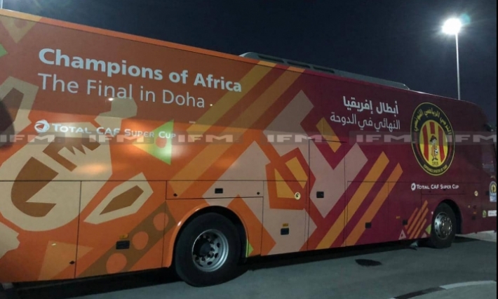 الاعتداء على حافلة الترجي الرياضي في الدوحة 