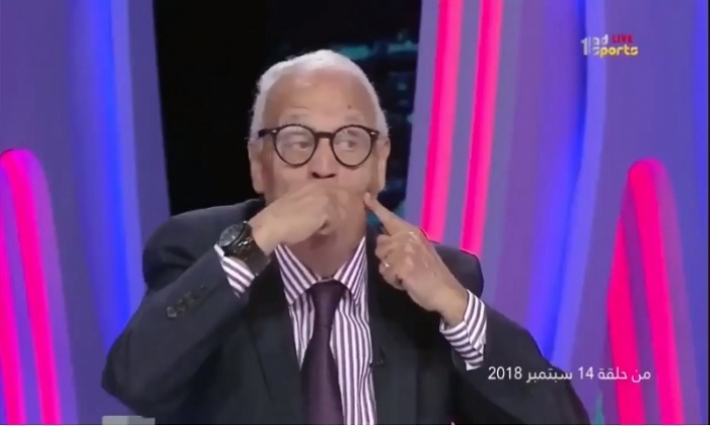 المحلل التونسي بقناة أبوظبي: ''بالحرام أحلق شواربي لو توج الشارقة باللقب''(فيديو)  