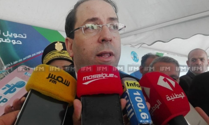 الشاهد يعطي برواد إشارة انطلاق العمل بمنظومة تحويل المياه المعالجة في محطات التطهير نحو البحر