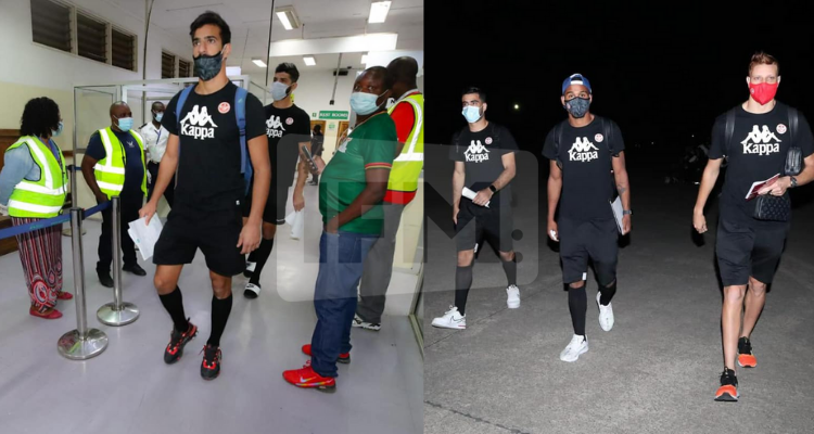 المنتخب التونسي يصل الى  مدينة ندولا الزمبية